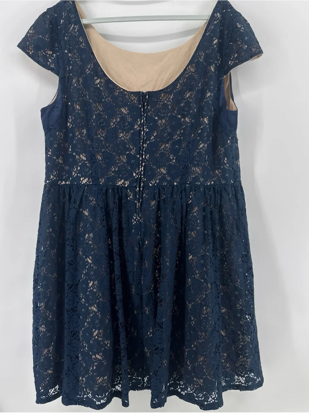 Pompous Girly Blue Lace Dress SZ 22W